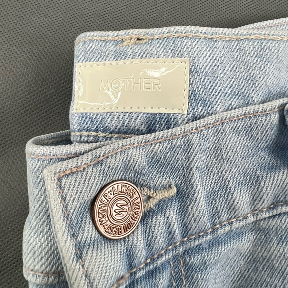 MOTHER The Twister High Rise Ankle Wide Leg Jeans in Cowabunga Sz 31 - Picture 2 of 14